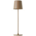 Tischleuchte Cosy, braun, 10 x 37 cm, Metall Beige Tischleuchte Outdoor