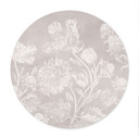 Plakat Wildflowers in chalk look Beige - Bloomery Decor - okrągły