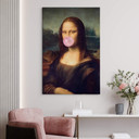 Obraz na płótnie Taudalpoi - Mona Lisa z gumą do żucia