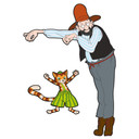 Wandtattoo Pettersson und Findus - Petterssons Marionette „Findus“