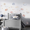 Kit de stickers muraux Kids Room - Animaux dans les nuages (31 pièces)