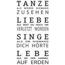 Wandtattoo Tanze als würde niemand zusehen