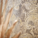 Vintage barokowa tapeta z włókniny brązowy, beżowy, żółty - tapeta z włókniny z ornamentami