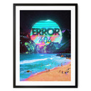 Plakat Error 404 na plaży - Nicebleed