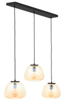 Pendelleuchte Junis, braun, 176 x 105 cm, Metall Pendelleuchte
