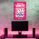 Canvasbillede, Gaming-inskription til kvinder