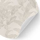Naklejka na ścianę Urban Jungle Tropical Leaves Cream - Bloomery Decor - Round