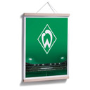 Poster Werder Bremen Logo mit Tribüne