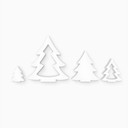 Dekobogstaver - 3D-juletræ sæt (4-dele)