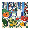 Obraz z tkaniny Owoce i warzywa na kuchennym stole - Inspirowane Matisse - Zamart