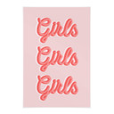 Obraz tkaniny mówiący - Kerr-Dineen - Girls Girls Girls