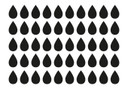 Sticker mural - Set gouttes (50 pièces)