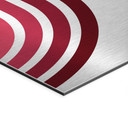 Alu-Dibond brossé avec Effet Doré, Argenté & Cuivré - Arcs graphiques rétro - Costa