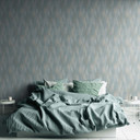 Papel pintado no tejido de estilo escandinavo azul para dormitorio, pasillo, cocina