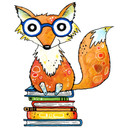Wandtattoo Bücherfuchs mit Brille | Lustiger Wandsticker für Kinder - Hagenmeyer