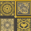 Versace Home klasyczna designerska luksusowa tapeta złota czarna tapeta włókninowa