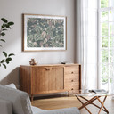 Plakat z kolibrem w tropikalnym lesie - Bloomery Decor