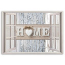 Canvasbillede, vindue Hjem Shabby Chic
