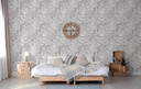 Vliestapete Ornamental Klassisch in Greige , Lounge