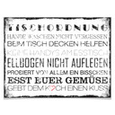 Poster Tischordnung