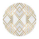 Plakat Fredriksson - Art Deco: Złota Geometria - Okrągły