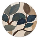 Tableau Emil's Garden - Feuilles Botaniques - Sir Edward x Grigory Gladarev - Alu-Dibond Rond