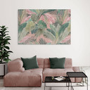 Billede af tropiske blade i junglen - Bloomery Decor – print på aluminium (Alu-Dibond)