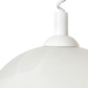 Pendelleuchte Gregor, weiß, 180 x 40,5 cm, Glas Pendellampe, dimmbar