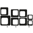 Wallsticker - Tofarvet wallsticker med retro kuber 
