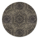 Billede Mandala Boho antik guld - Bloomery Decor - rund – print på aluminium (Alu-Dibond)
