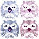 Sticker mural - Hibou set + 4 crochets