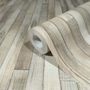 Non-woven tapet i trælook med korn beige trælook