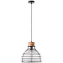 Pendelleuchte Annelie, braun, 135 x 35 cm, Holz Pendellampe
