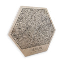 Hexagon Hout Kaart van Berlijn