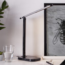 Tischleuchte Tabea, schwarz, 33,3 x 12 cm, Nachttischlampe, dimmbar