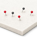 Prikbord Pins in Zwart, Rood, Wit