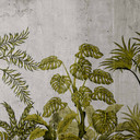 JungleConcret2 tapet i grågrøn - non-woven Designwalls 2 - 2,55 x 3,5 m