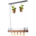 Pendelleuchte Aron, braun, 106,5 x 80 cm, Holz Pendellampe