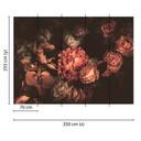 Designwalls non-woven tapet i orange og pink Romantic Flowers roser 