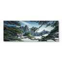 Glasbillede - Fyrreskov i Huang Shan-bjergene - NingYun Ye - Panorama