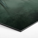 Wanddecoratie bos magie in de ochtendmist groen - Ms Tiff - Alu-Dibond