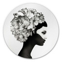 Tableau en Alu-Dibond Ireland Marianna - Fleurs d'Hibiscus - Rond