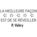 Sticker mural - La meilleure façon de rêver est de se réveiller (2 couleurs)