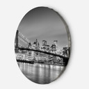 Rundt lærredsbillede Brooklyn bridge NY