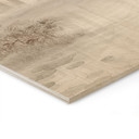 Houten Wanddecoratie bos bij het meer in beige mist - Ms Tiff