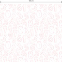Tapet med mønster tal 1x1 - pink