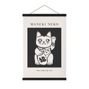 Obraz tkaniny Maneki Neko - Szczęśliwy kot - KsanaKalpa