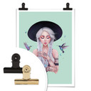 Plakat Korenkova - Boho Girl 2 mint