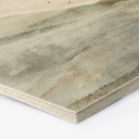 Houten Wanddecoratie mistig berglandschap aquarel - Ms Tiff
