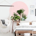 Sticker mural Cercle rose